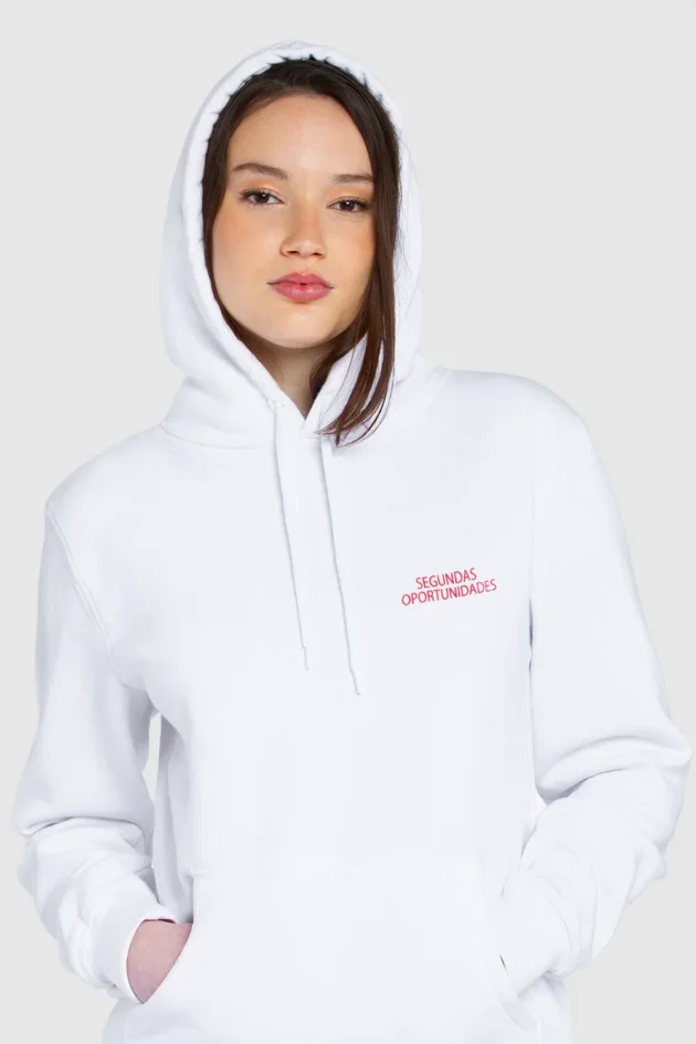 Hoodie blanco Corazón